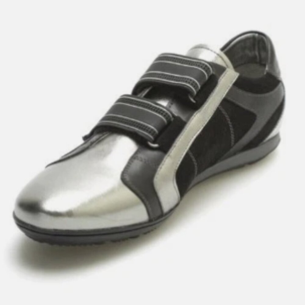 Versace Collection Black & Silver Sneakers - Size US 10.5